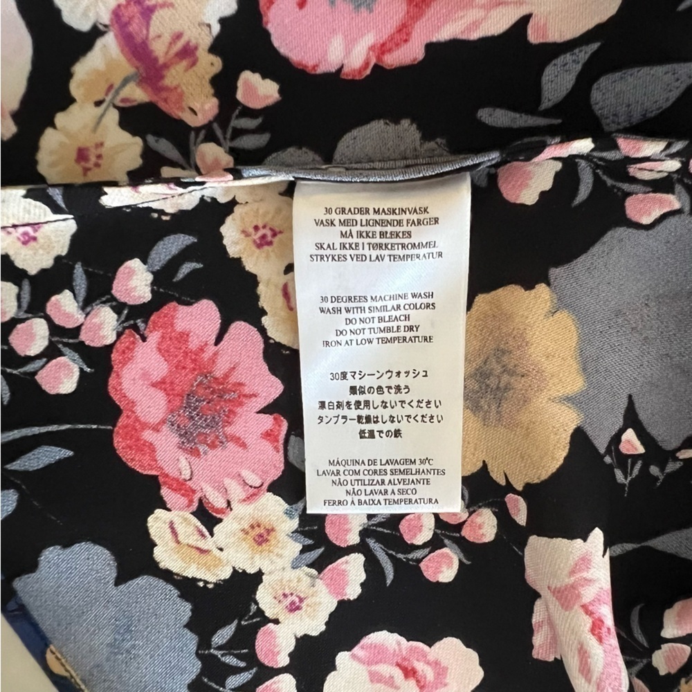 byTiMo Vintage Drape Mini Dress in Flora Black - Picture 16 of 16
